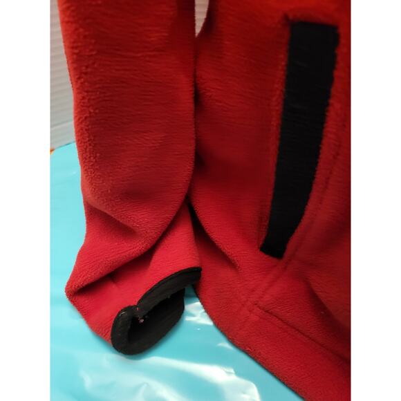 Jane Ashley Red Fleece Quarter Zip Pullover Maine Embroidered XL - Picture 5 of 14